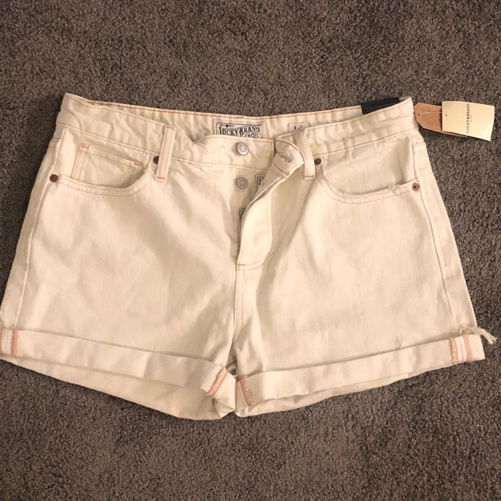 Lucky Brand white denim shorts